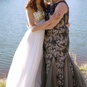 Caged prom dress size 0